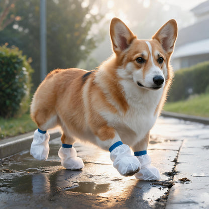 Disposable Pet Shoes | Waterproof Disposable Paw Boot Covers