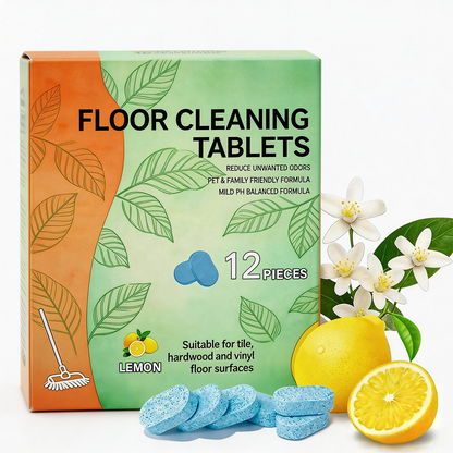 Floor Cleaning Expert | Efficient Floor Cleaning Tablets: Multi-Surface Solution (Lemon Scent)