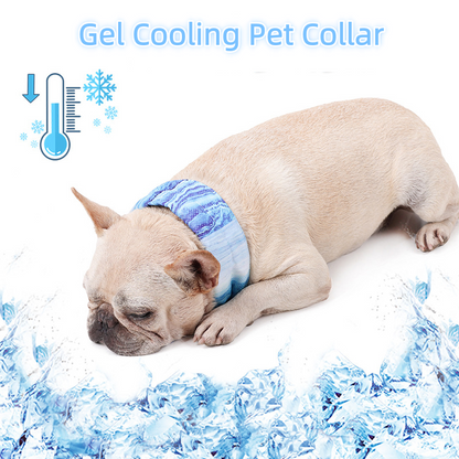 Instant Cooling Pet Collar – Summer Ice Gel Bib for Dogs
