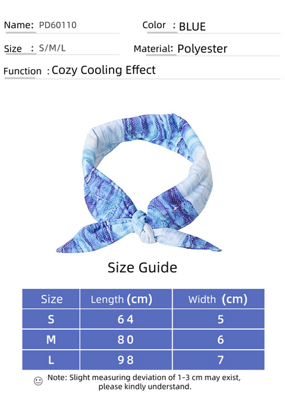 Instant Cooling Pet Collar – Summer Ice Gel Bib for Dogs