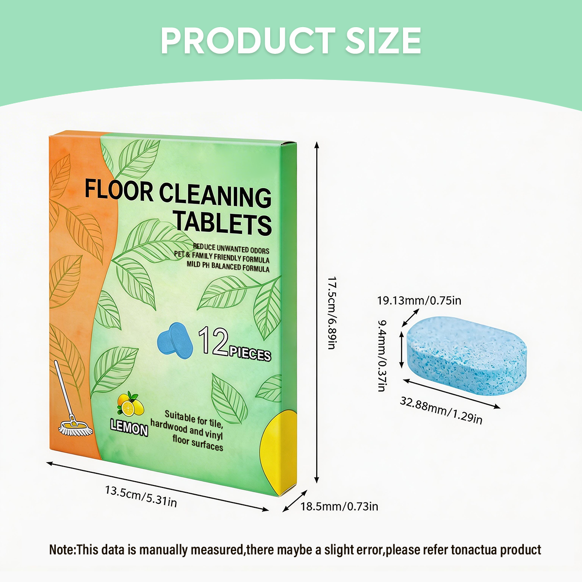 Floor Cleaning Expert | Efficient Floor Cleaning Tablets: Multi-Surface Solution (Lemon Scent)