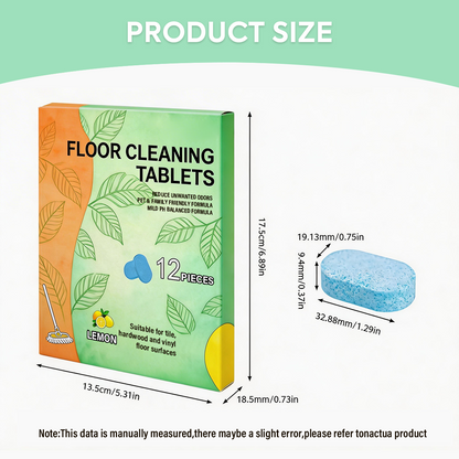 Floor Cleaning Expert | Efficient Floor Cleaning Tablets: Multi-Surface Solution (Lemon Scent)